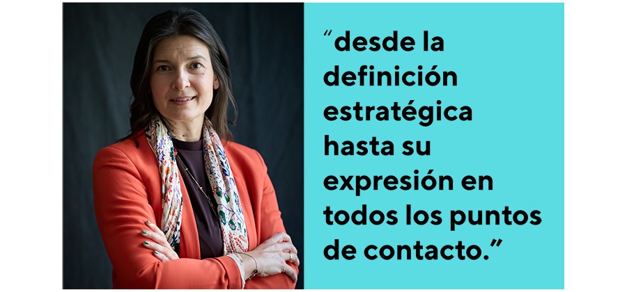 Carmen Navarro — desde la definición estratégica hasta su expresión en todos los puntos de contacto.